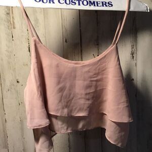 Blouse sweet A little flowing crop top. By Audrey Size or small